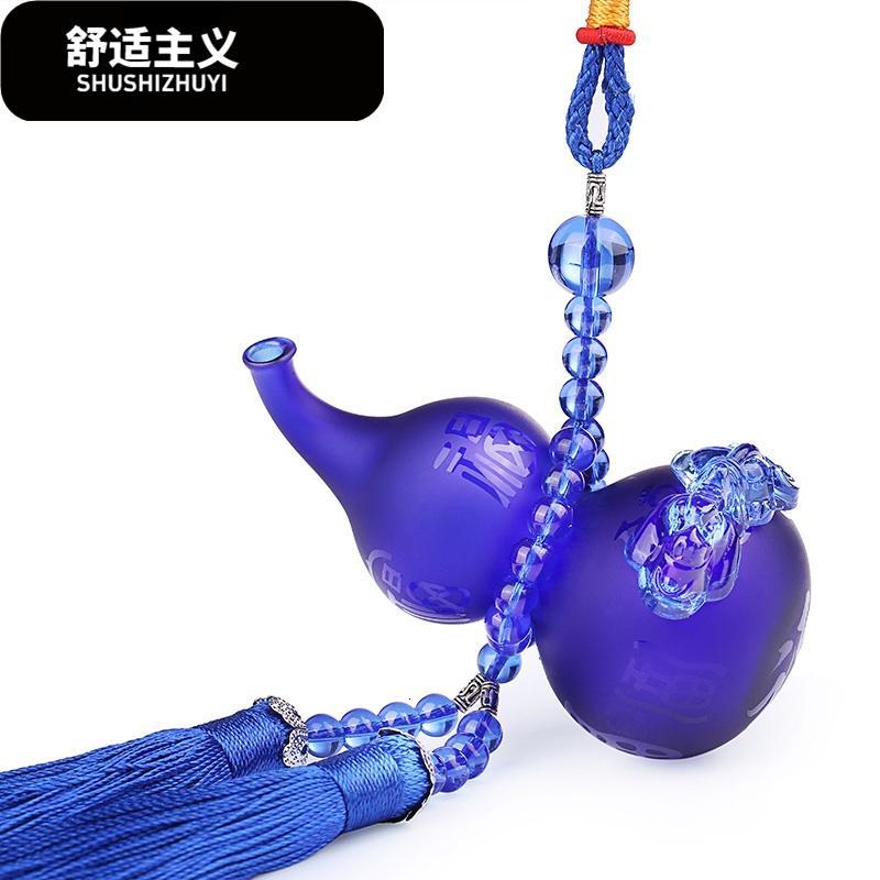 汽车香水挂件车内饰品平安符水晶葫芦车饰品车载汽车摆件挂饰用品
