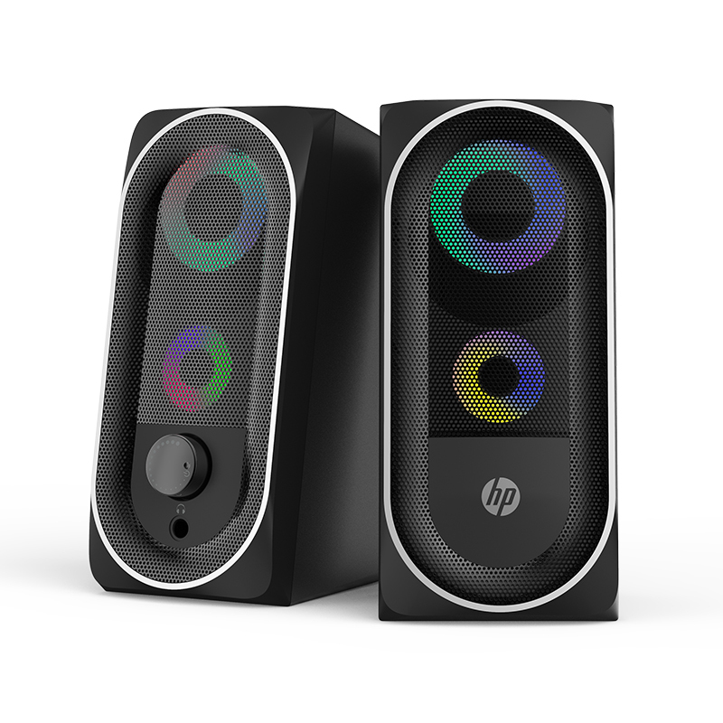 hp/惠普DHE-6001音响家用电脑台式机桌面小型电脑音箱有线多媒体客厅播放器USB立体喇叭迷你重低音炮办公家用大音量