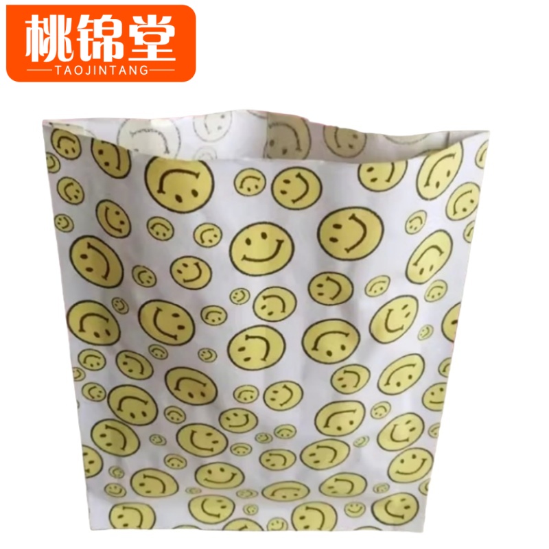 桃锦堂 一次性厨房防油袋 笑脸20*28*3cm100个/组高清大图