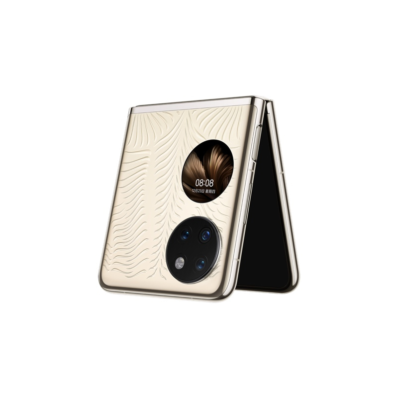 华为/HUAWEI P50 Pocket 12GB+512GB 鎏光金 艺术定制版 超光谱影像系统 创新双屏操作体验 P50宝盒折叠屏手机 移动联通电信全网通
