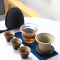 拓牌5头陆宝快客杯(配高硼硅玻璃茶海)