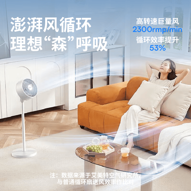 艾美特(Airmate)家用节能省电空气遥控循环扇FA18-R2高清大图