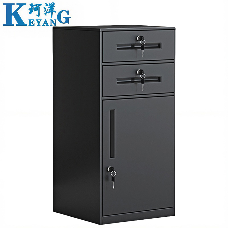 珂洋 矮柜 二斗一门黑色 台高清大图