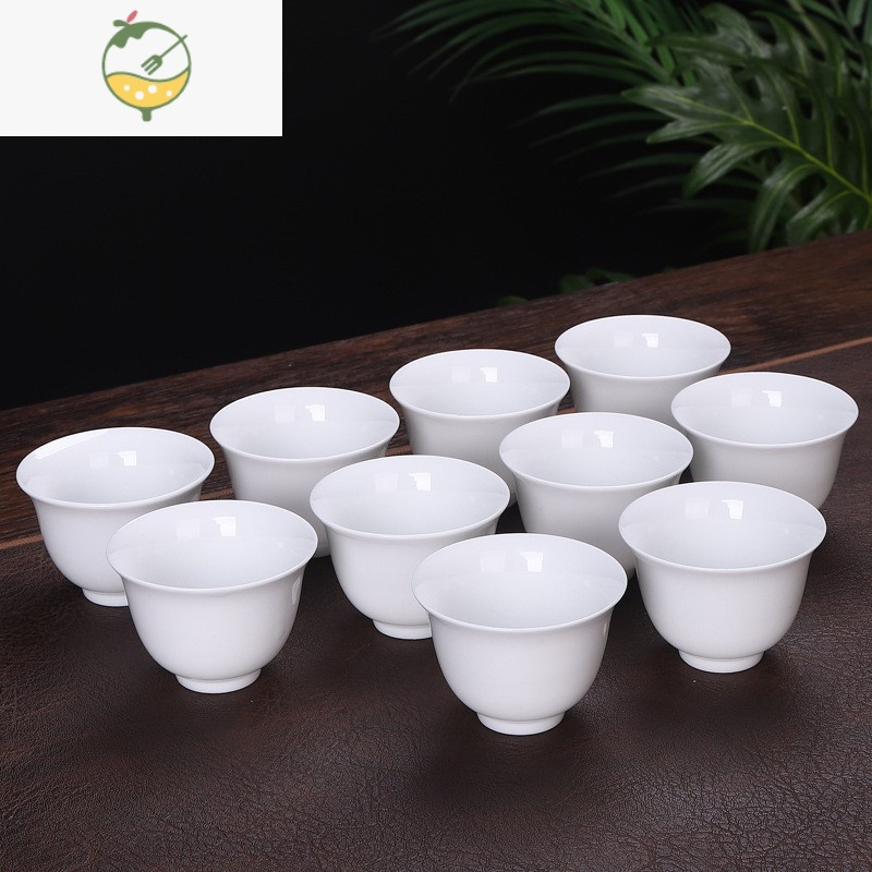 yicheng白酒杯家用陶瓷祭祀三钱杯酒杯白瓷白酒酒盅一口杯供奉小酒杯1