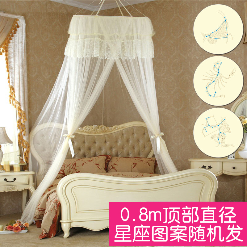 家柏饰(CORATED)圆顶蚊帐1.8m吊顶1.5m床公主廷公主风防蚊罩帐床家用免安装2米