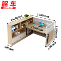 韶车屏风工位办公桌原木色单人位1.5m+柜套 电脑桌原木色单人位1.5m张