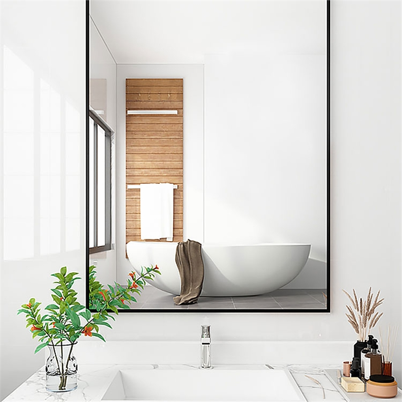 浴室镜子闪电客贴墙自粘家用卫生间厕所洗漱挂墙壁挂梳妆台化妆镜免