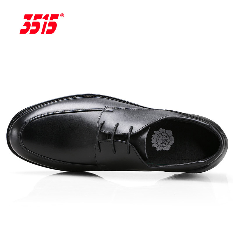 际华3515男士真皮皮鞋商务正装英伦透气男鞋休闲系带韩版男单鞋子