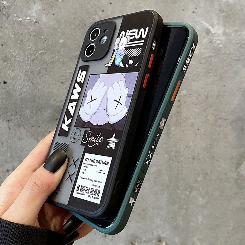 潮牌磨砂侧边vivoy93手机壳z3i/y85y70软s9e防摔s6全包x23/iqoou1 [镜头全包]肤感军绿-捂眼