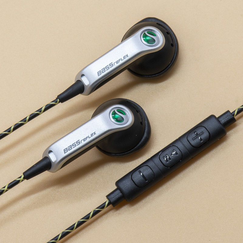重低音耳塞式音乐平头线控带麦通话耳机普通手机通用