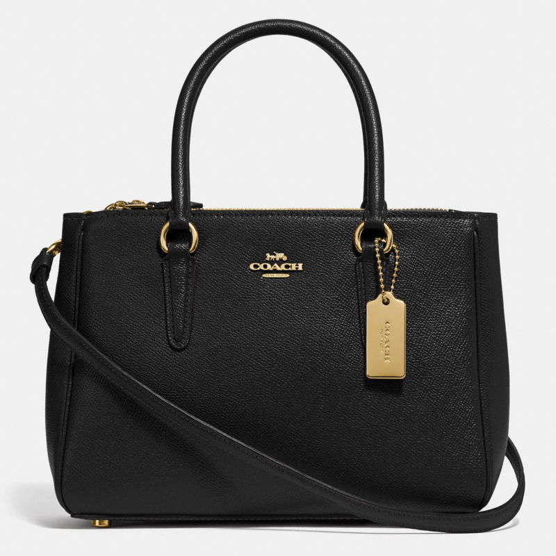 直营蔻驰coachminisurrey真皮磁扣单肩包斜挎包手提包女包