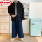 SHANCHAO牛仔外套男潮ins韩版潮流宽松百搭夹克港风潮牌休闲帅气网红外套