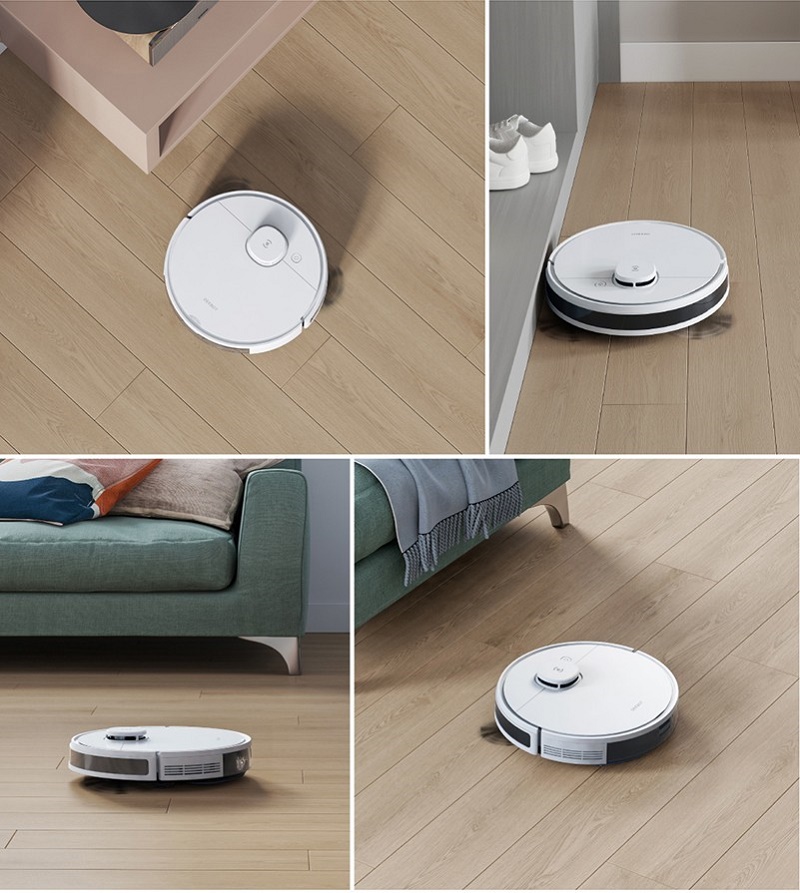 科沃斯(ECOVACS) 扫地机器人N8扫拖一体智能家用吸尘器激光导航规划全自动洗擦扫地拖地一体机 白色 N8