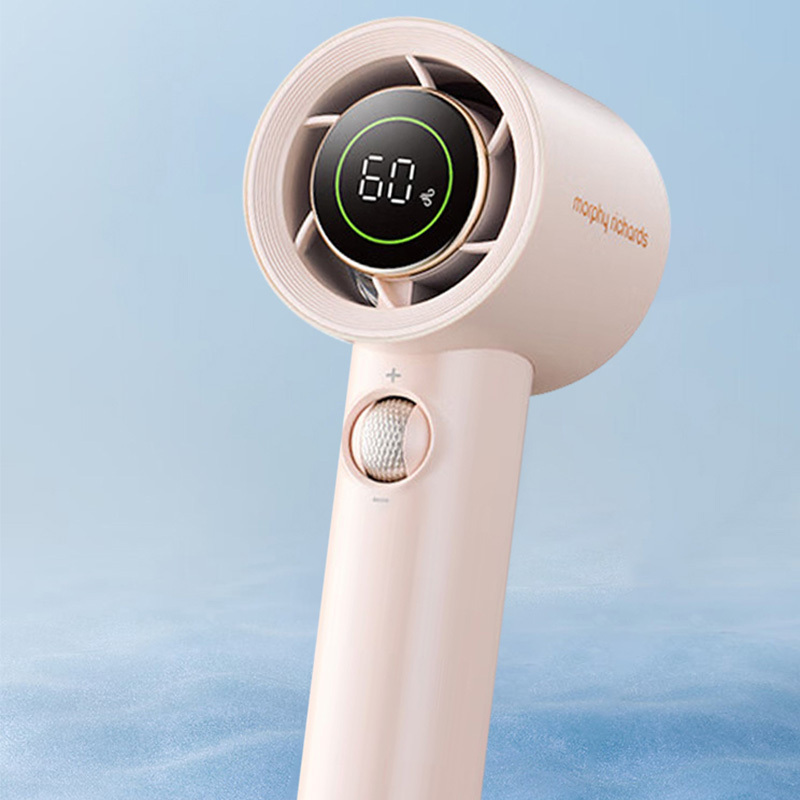 摩飞手持电风扇便携涡轮长效续航落樱粉MR3600高清大图
