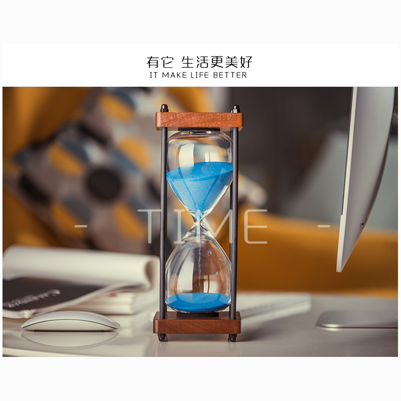 时光沙漏计时器儿童30分钟计时间沙漏摆件阿斯卡利生日情人节圣诞节