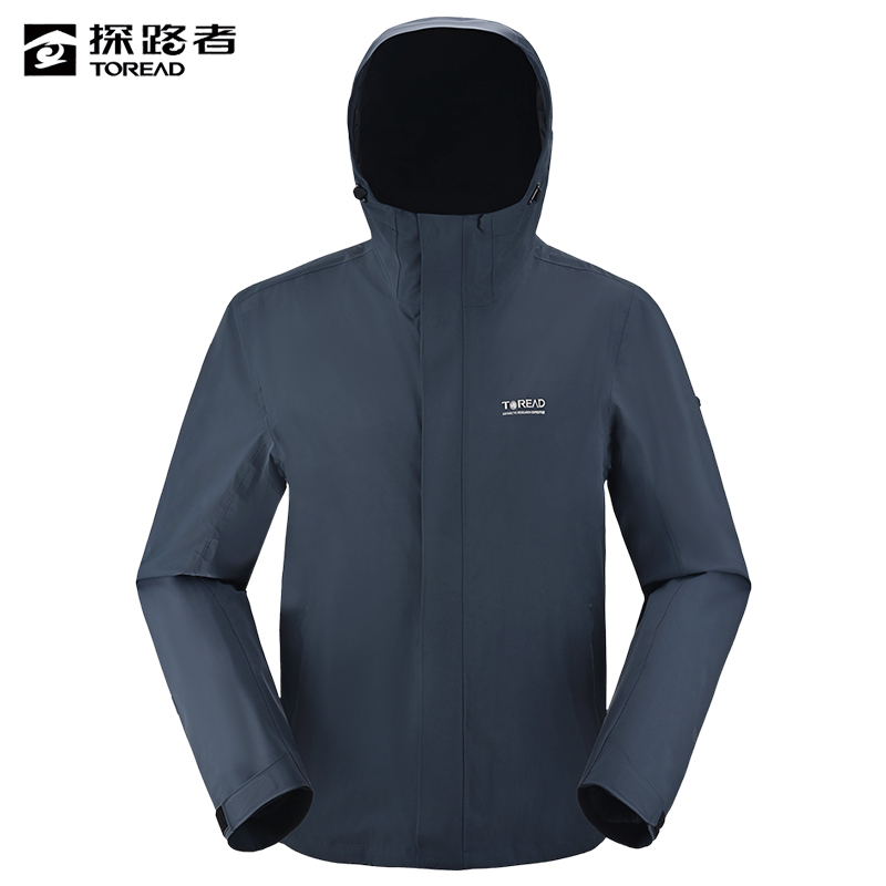 探路者 男式套绒冲锋衣 TAWWAM91560/件高清大图