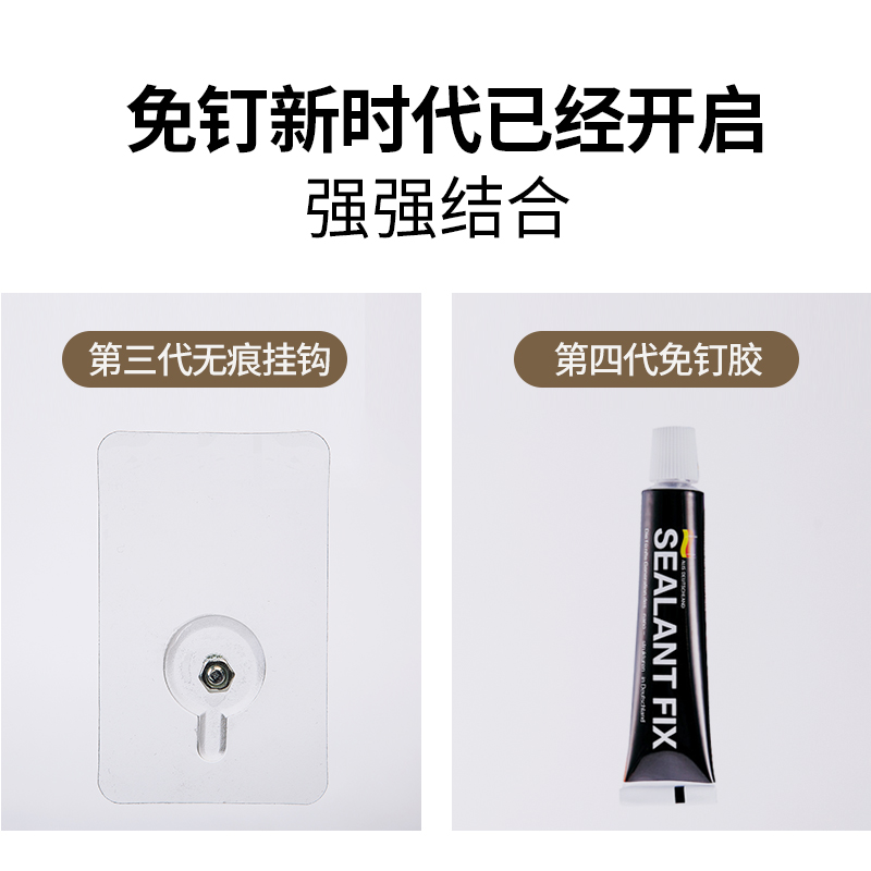 美帮汇免打孔塑料多层化妆品收纳盒洗漱台卫生间厕所洗手间护肤置物架子高清大图