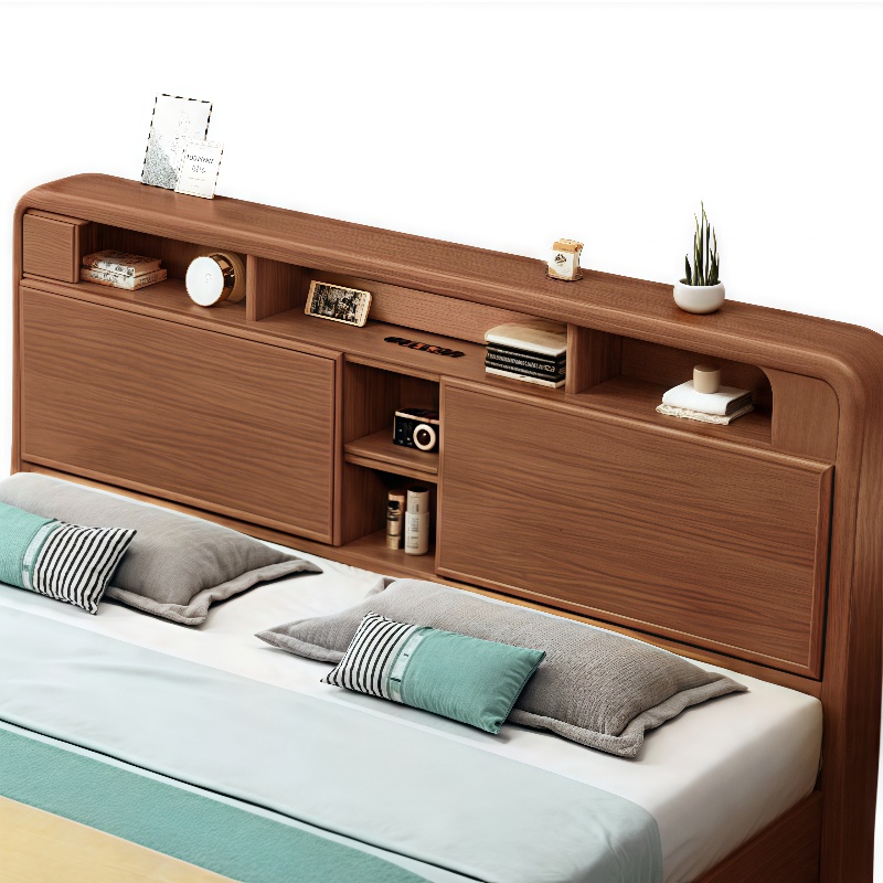 铭思沃床+2个床头柜高清大图