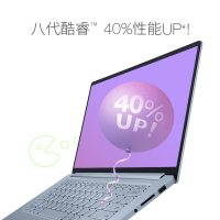 【当天发货】华硕（ASUS）旗舰店 adol（a豆）英特尔八代酷睿 14英寸窄边框金属轻薄笔记本电脑 IPS屏 桃浦粉、银蓝灰 i5-8265U/8G内存/512GB SSD