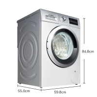 博世(BOSCH) XQG80-WAP242688W 8公斤 滚筒洗衣机(银色)