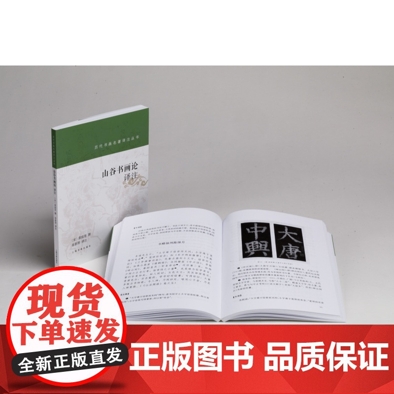 山谷书画论译注 历代书画名著译注丛书 书法艺术理论 黄庭坚撰 徐新韵译 上海书画出版社高清大图