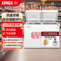 星星（XINGX） 365升 微霜商用卧式冰柜 左冷冻右冷藏卧式冰箱 顶开门双温双箱减霜80%冷柜BCD-365G-E