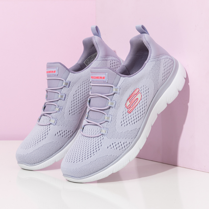 斯凯奇skechers女鞋一脚穿运动鞋轻便软底跑步鞋透气防滑网面休闲鞋