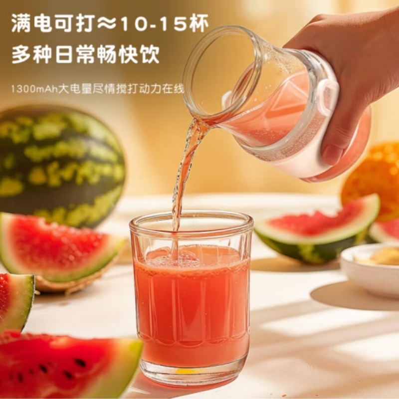 小画仙榨汁杯LGZJ-5507-BWZ便携大容量500ml可折叠鲜榨现喝果汁
