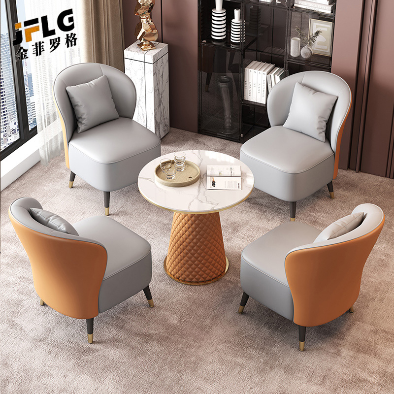 金菲罗格洽谈桌椅组合圆桌高清大图