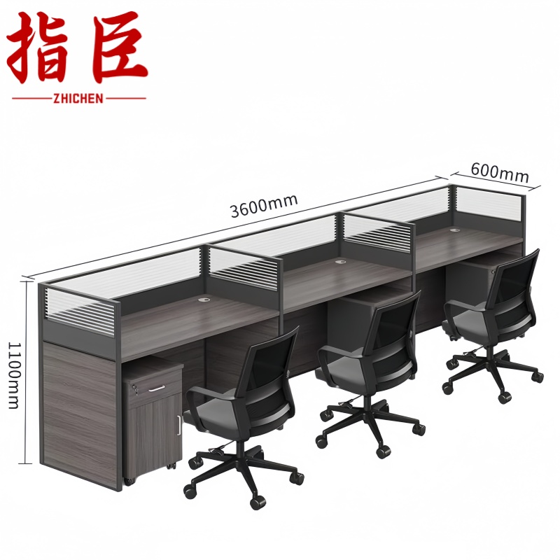 办公桌员工工位高清大图