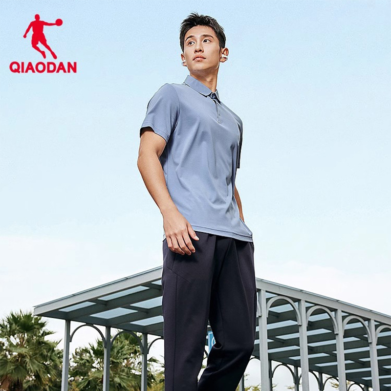 乔丹针织短袖T恤衫POLO商务男士夏季新款商场同款高尔夫透气运动 针织短袖T恤衫 KIS23222349/件高清大图