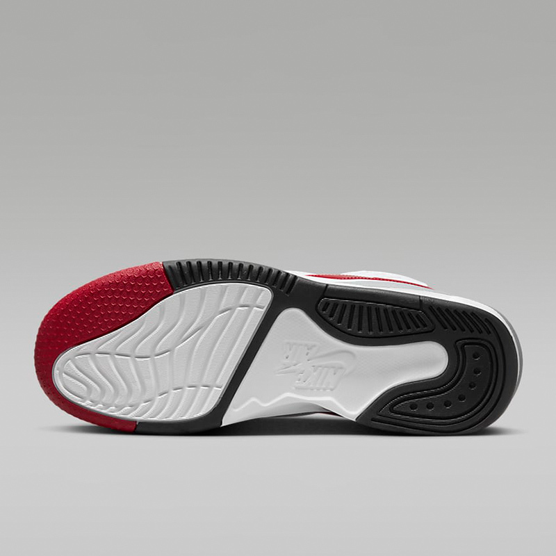耐克Jordan Max Aura 5 减震防滑耐磨 低帮 篮球鞋 男款 白红色 DZ4353-101
