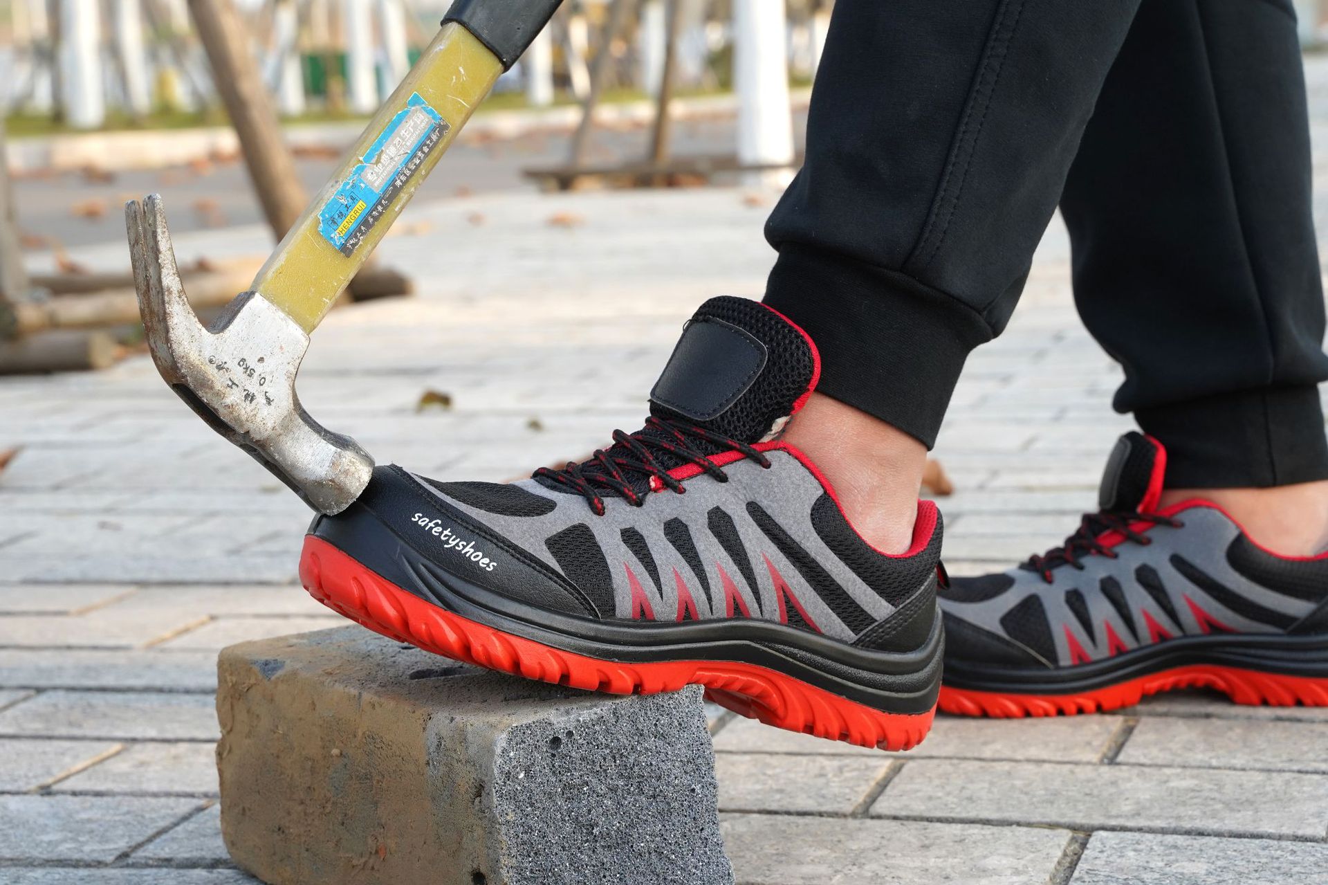 惠铁透气鞋工作鞋耐磨劳保鞋 四季 双高清大图