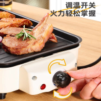 纳丽雅(Naliya)电烧烤炉家用烧烤架电烤盘炉子烤肉机烤串多功能电烤锅_普通款绿烤炉烤网煎盘
