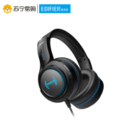 EDIFIER/漫步者 HECATE G30标准版电脑耳机头戴式电竞游戏降噪有线带麦 黑蓝色