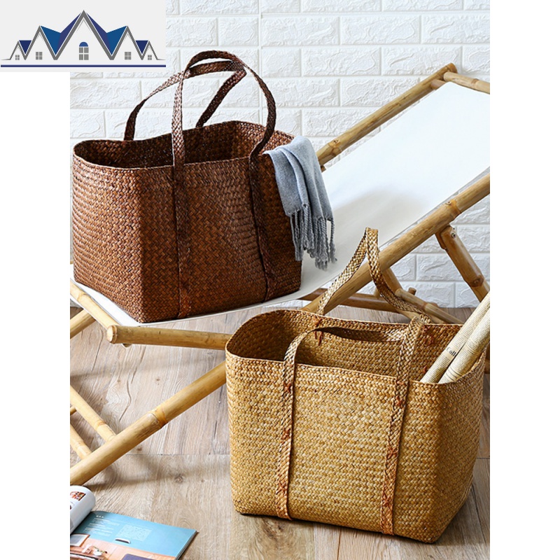 KENS浴室大号脏衣提篮洗衣篓编织手提袋 北欧创意家居编收纳篮 三维工匠高清大图