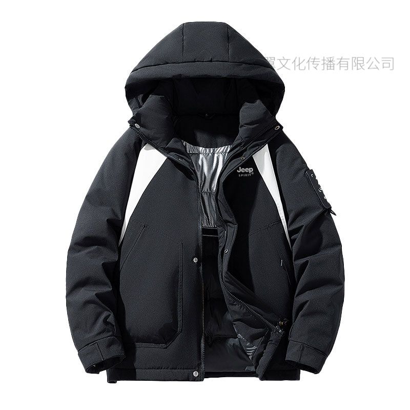 JEEP SPIRIT户外男女工装棉衣新款棉服冬季加厚潮牌工装夹克棉衣高清大图