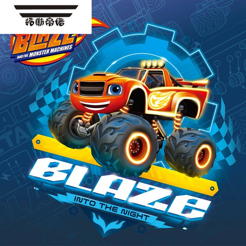 拓斯帝诺飙速旋风战车队合金变形机器人萨格惯性大脚儿童玩具车blaze