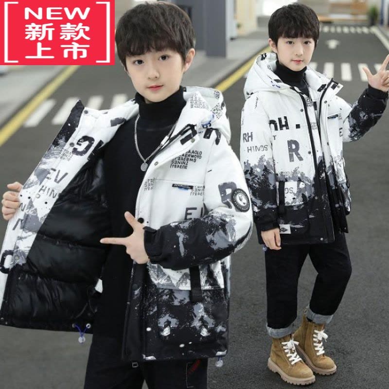 可莉允巴­拉巴­拉男童冬装羽绒棉服2022秋冬新款保暖中大童免洗冬季外套图片