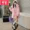 可莉允女童棉服2022新款冬季加厚儿童棉衣外套中大童女孩洋气抽绳棉袄潮