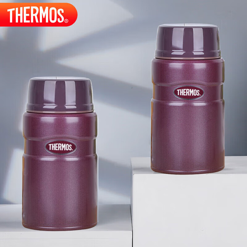 膳魔师(THERMOS)焖烧杯不锈钢咖啡色720ml