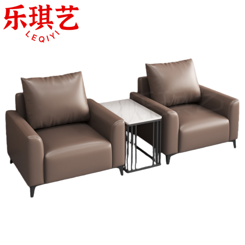 乐琪艺 接待沙发 一桌两椅 套高清大图