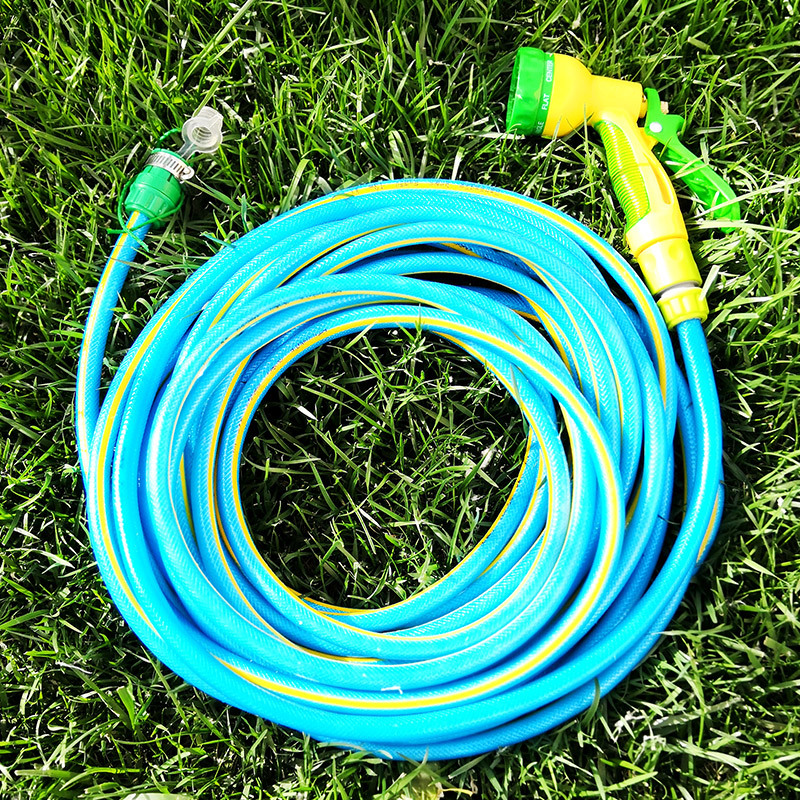 4分水管软管别墅花园浇花洗车浇菜花洒水接头喷头套装家用四季竹水管