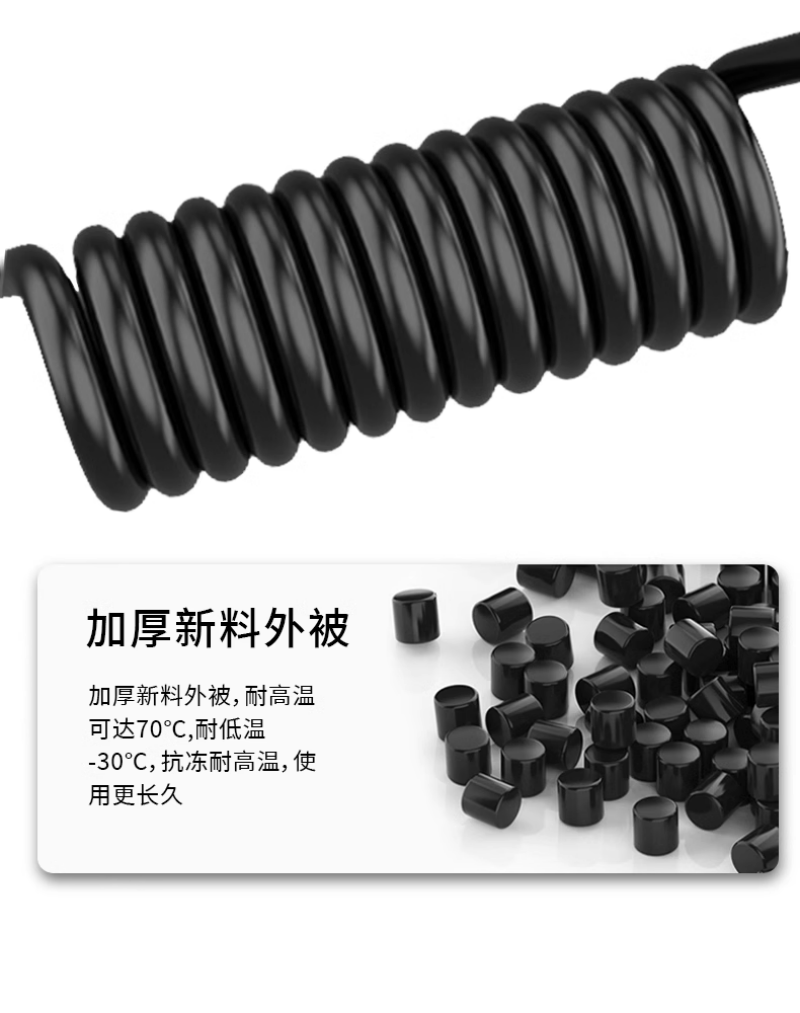 津达线缆 3+2芯防水橡套电缆电压300/500V YC3*2.5mm²+2*1.5mm² 米高清大图