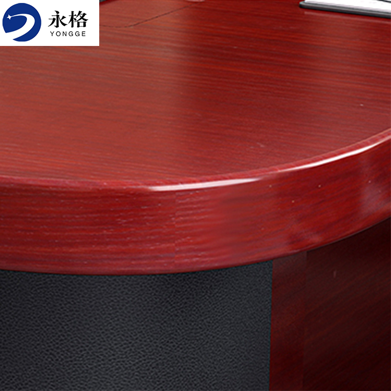 永格办公家具油漆贴实木皮大型会议桌办公桌洽谈桌培训桌椅会客桌大办公桌 7米高清大图