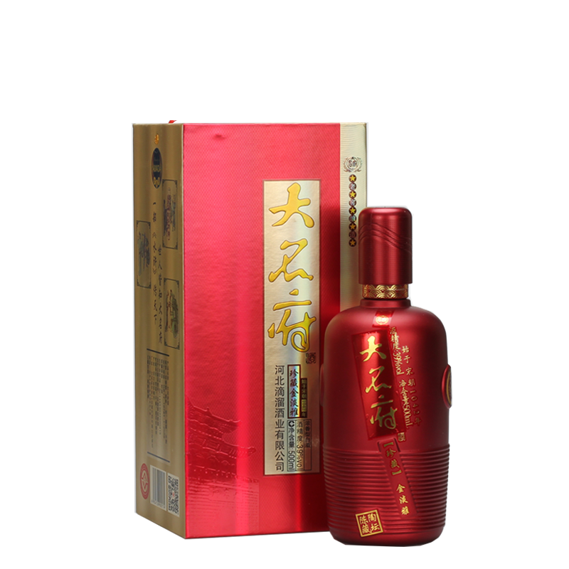 [中华特色]河北供销馆 大名府酒 39度金淡雅 500ml*4瓶整箱装 滴溜酒业出品浓香型白酒 邯郸特产