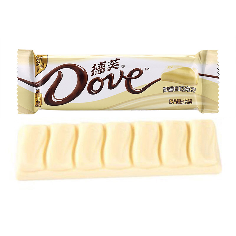 德芙(Dove)奶香白巧克力 43g/袋装 休闲 零食高清大图