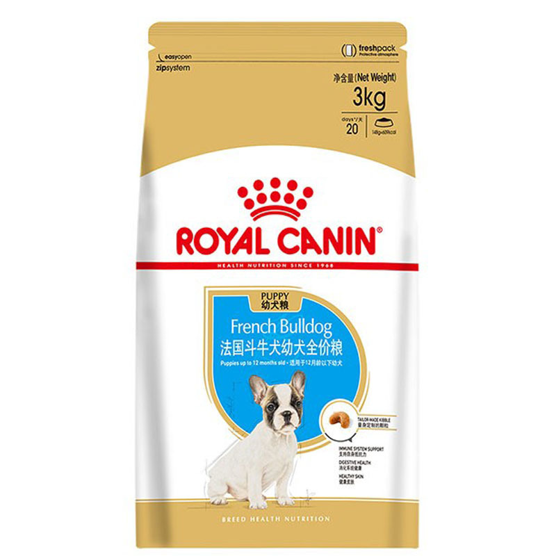 皇家 (royal canin) 狗粮 法国斗牛犬幼犬粮 法斗 幼犬狗粮 FBJ30 3kg