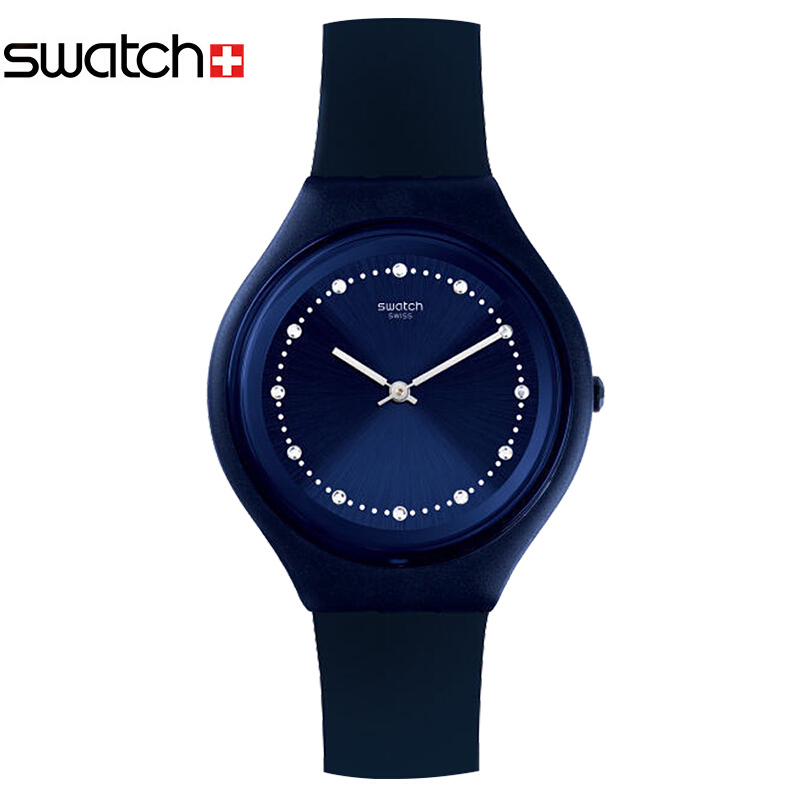 斯沃琪(Swatch)瑞士手表 Skin超薄系列火花 休闲男女石英男女表SVUN100