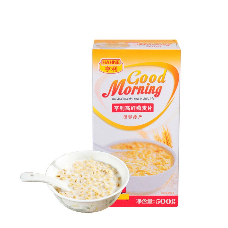 亨利 高纤燕麦片500g 德国进口麦片 冲饮营养谷物早餐